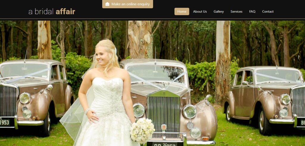 a bridal affair