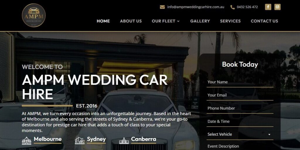 ampm wedding care hire