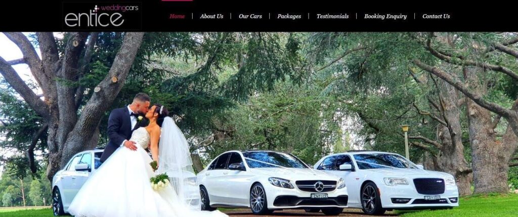 entice wedding car