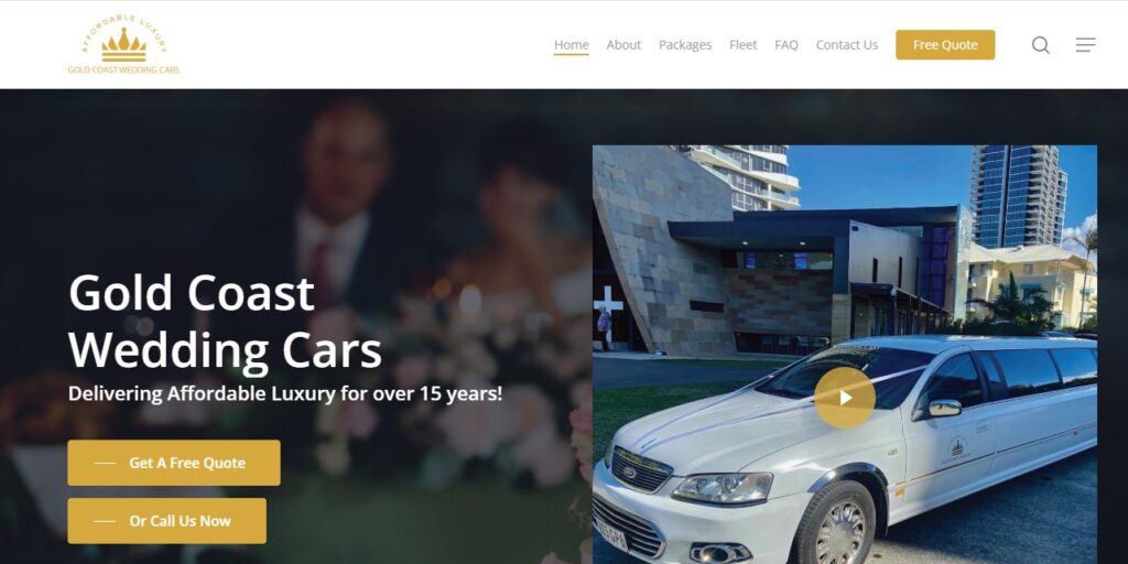 gold coast wedding cars