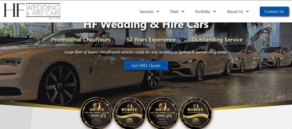 hf wedding & hire cars