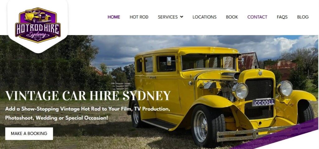 hot rod hire sydney