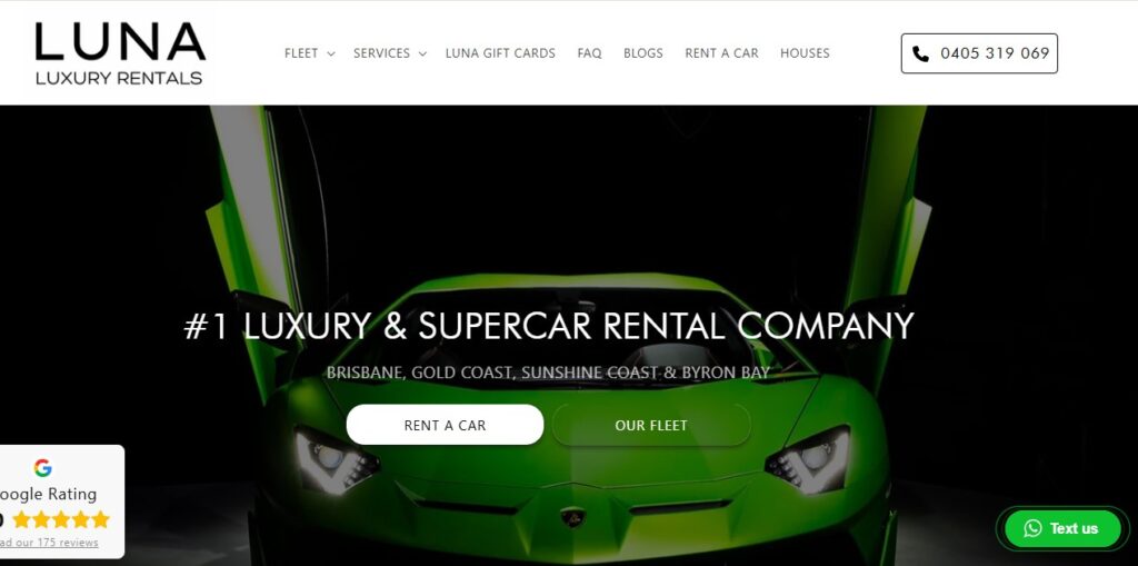 luna luxury car rentals