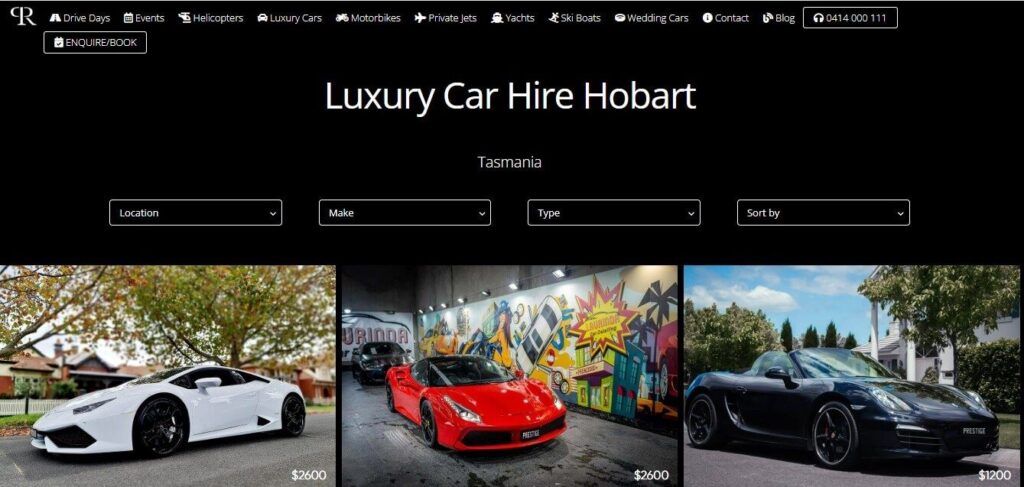 prestige rentals tasmania