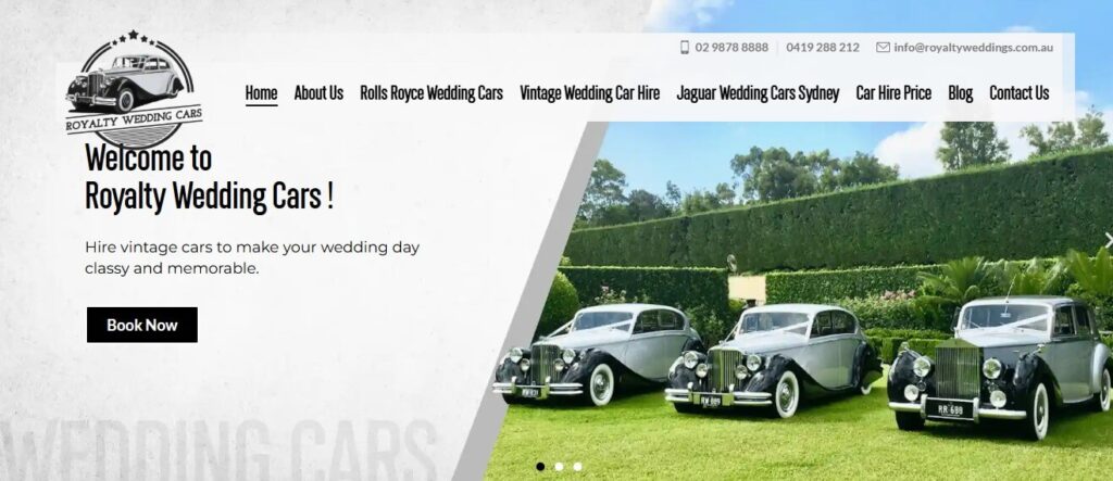 royalty wedding cars