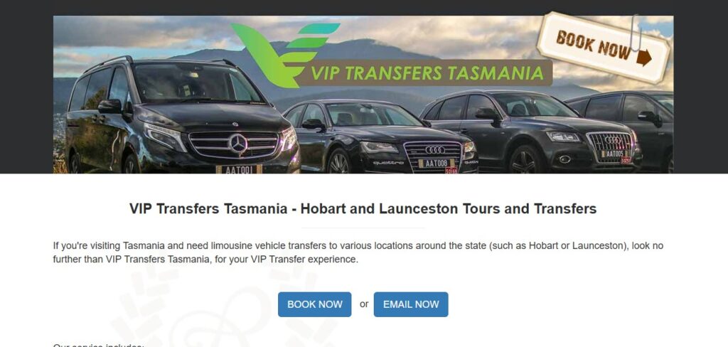 vip transfers tasmania
